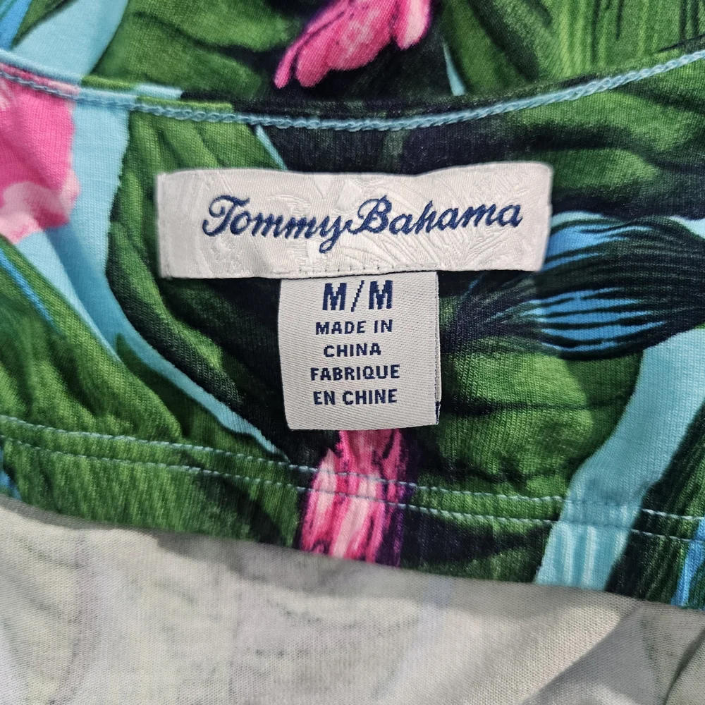 Tommy Bahama Green and Pink Floral Dress - Picture 5 of 9